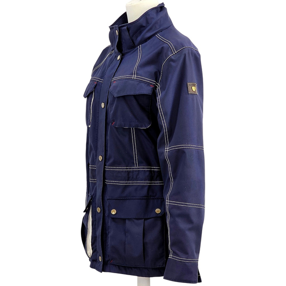 Equestrian Ariat Madeley Jacket Womens M Navy Waterproof Riding Coat - Picture 3 of 16